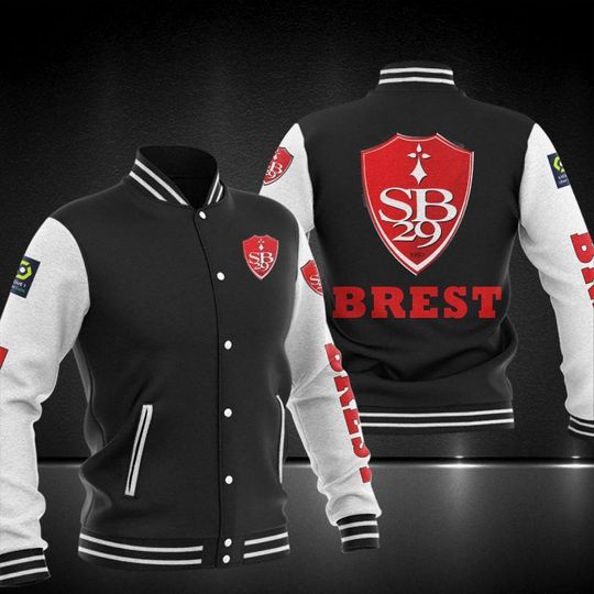 Stade Brestois 29 Varsity Baseball Jacket 6 Stade Brestois 29 Varsity Baseball Jacket