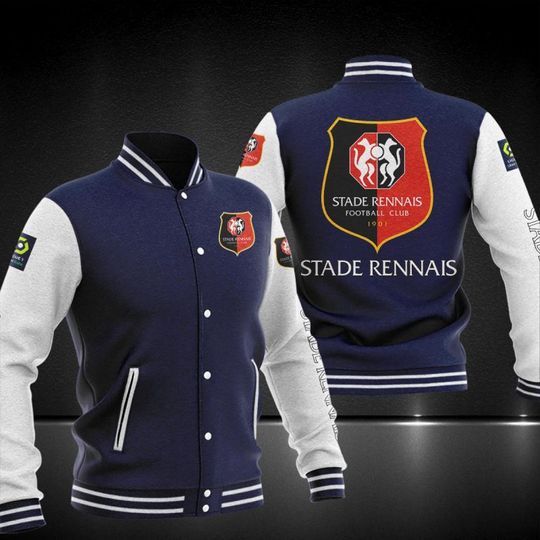 Stade Rennais F.C Varsity Baseball Jacket 5 Stade Rennais F.C Varsity Baseball Jacket1
