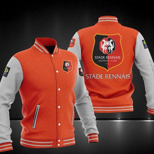 Stade Rennais F.C Varsity Baseball Jacket 3 Stade Rennais F.C Varsity Baseball Jacket3