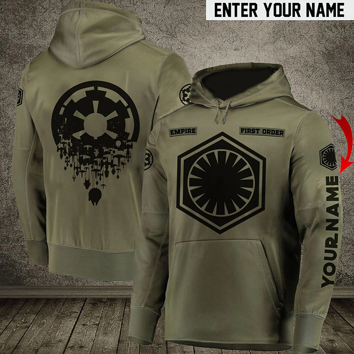THE FASHION PRODUCTS IN 2021 ARE DISCOUNTING GOOD BILLION 56 Star Wars Empire First Order Custom Name 3D Hoodie