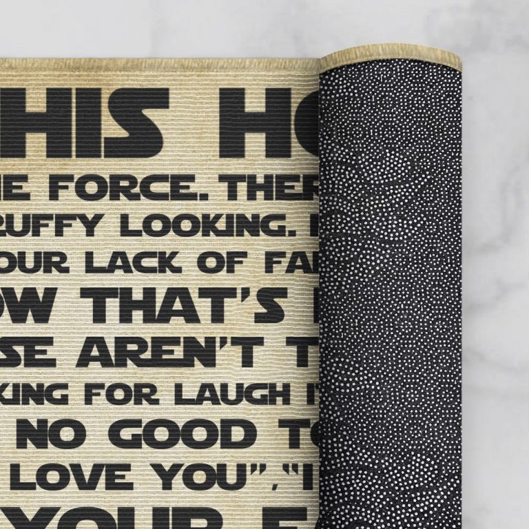 Star Wars In this house we use the force There is no try doormat 2