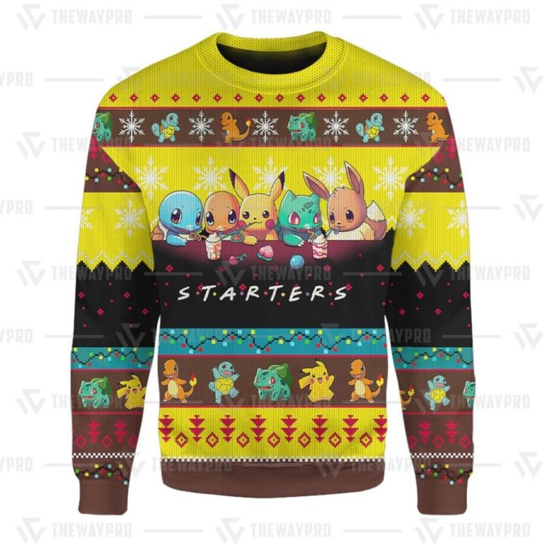 Starters Friends TV series Pokemon Sweater sweatshirt 1