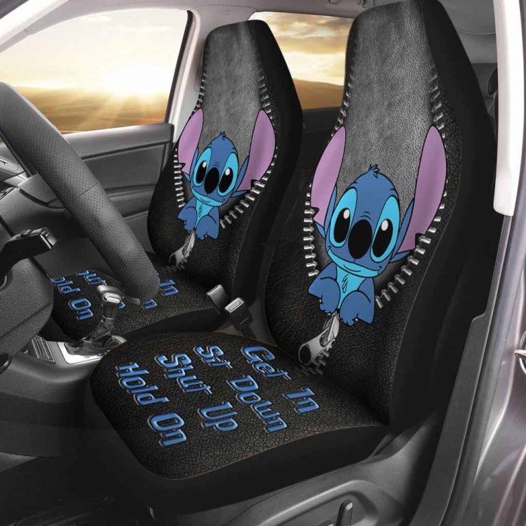 Stitch Get In Sit Down Shut Up Hold On Car Seat Cover 1