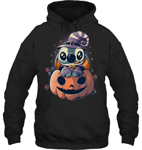 Stitch Witch Halloween Pumpkin Shirt Hoodie2
