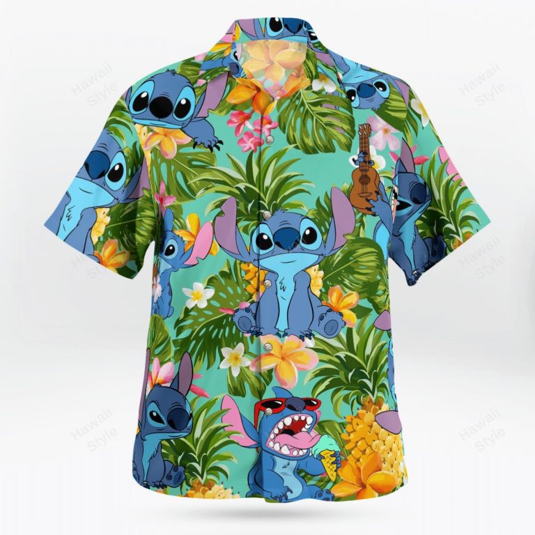 Stitch pineapple tropical hawaiian shirt 2