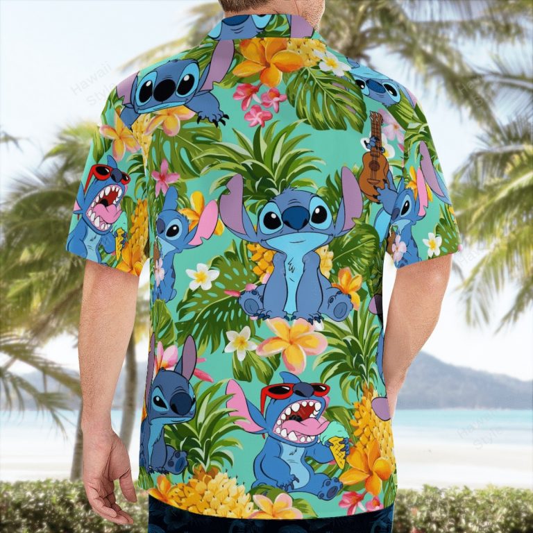Stitch pineapple tropical hawaiian shirt 4