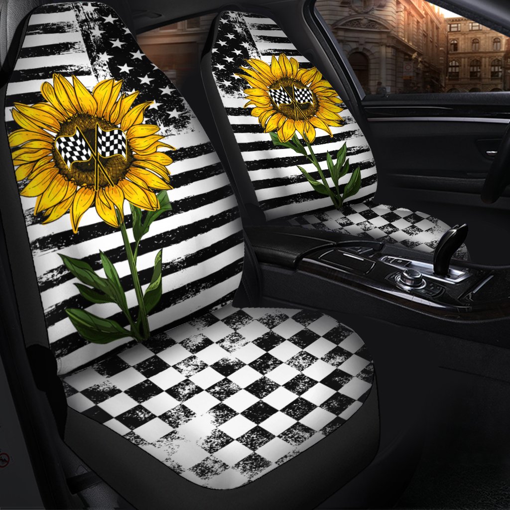 Sunflower Racing Car Seat Cover 3 Sunflower Racing Car Seat Cover 3
