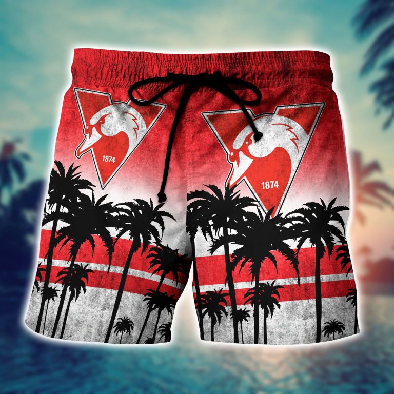 Sydney Swans AFL Hawaiian shirt, short 3 Sydney Swans AFL Hawaiian shirt short 3