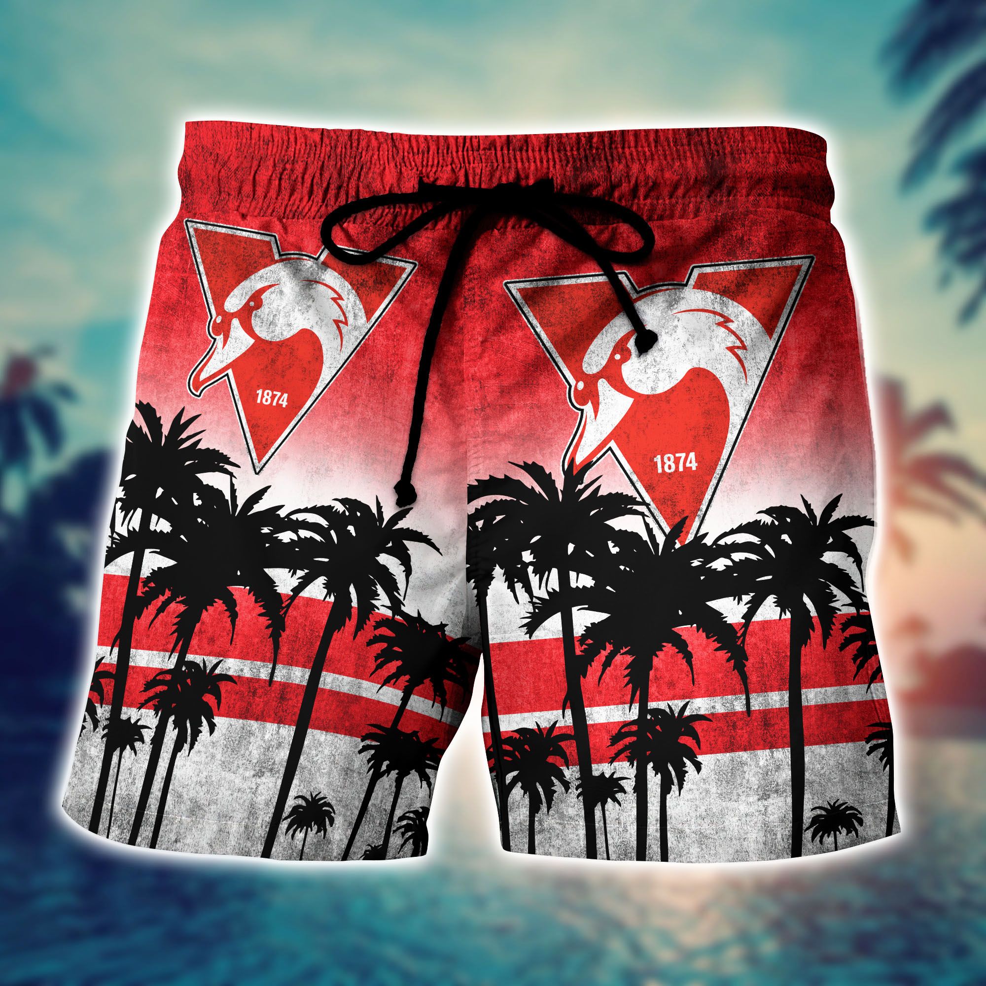 Sydney Swans AFL Hawaiian shirt 6 Sydney Swans AFL Hawaiian shirt short 3