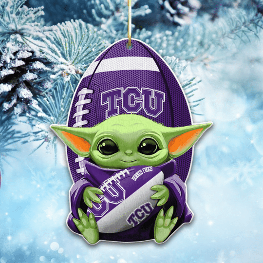 TCU Horned Frogs NCAA1 Wooden Ornament