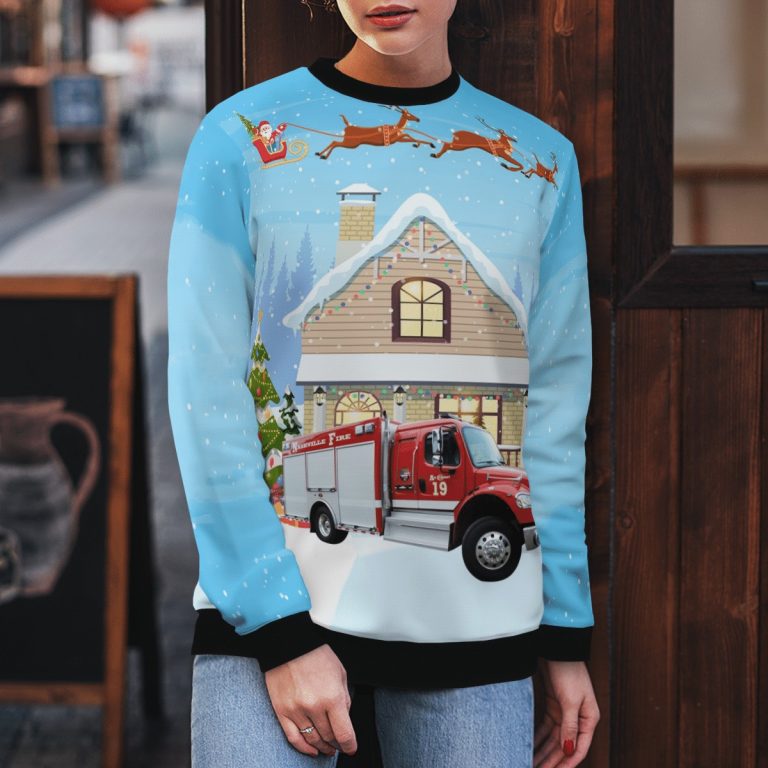 Tennessee Nashville Fire Department Rescue Truck Christmas sweater, sweatshirt 4 Tennessee Nashville Fire Department Rescue Truck Christmas sweater sweatshirt 4