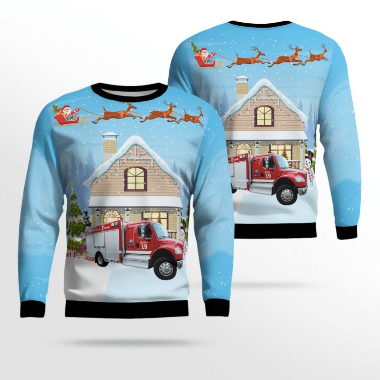 Tennessee Nashville Fire Department Rescue Truck Christmas sweater sweatshirt