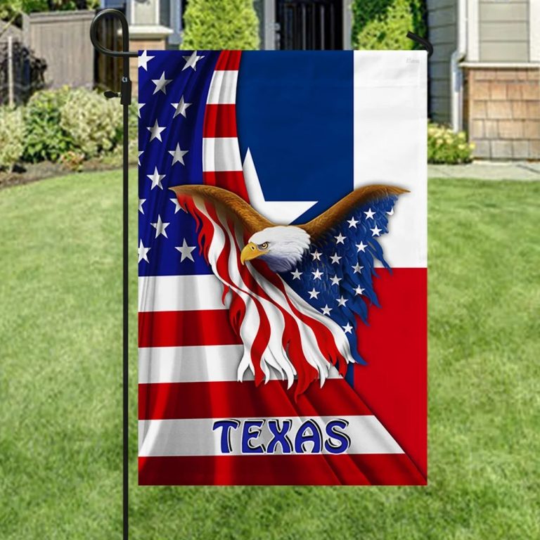 Texas Eagle American flag 3