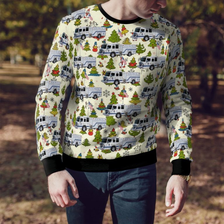 Texas Fort Worth Fire Department Christmas sweater sweatshirt 2