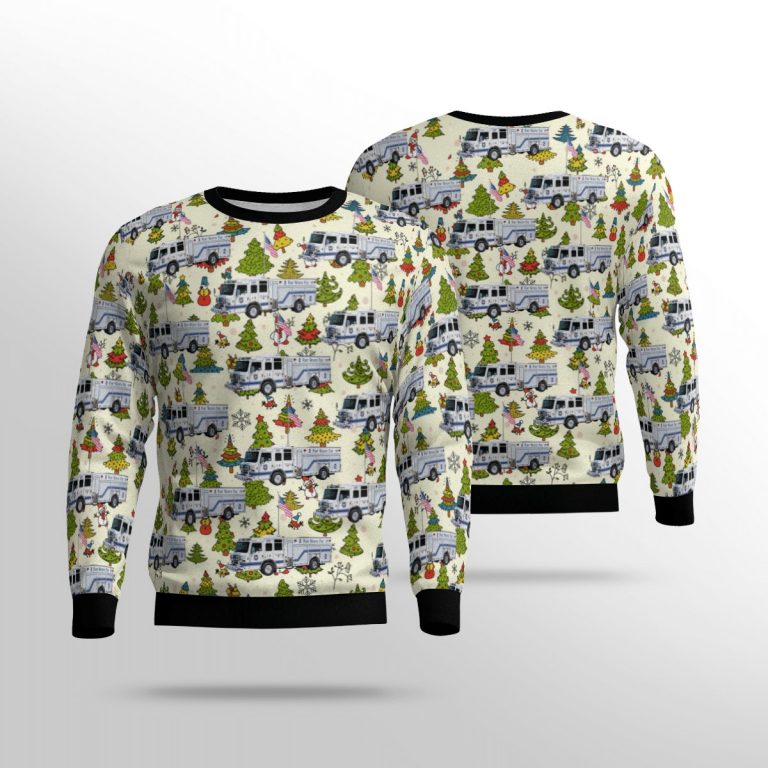 Texas Fort Worth Fire Department Christmas sweater sweatshirt
