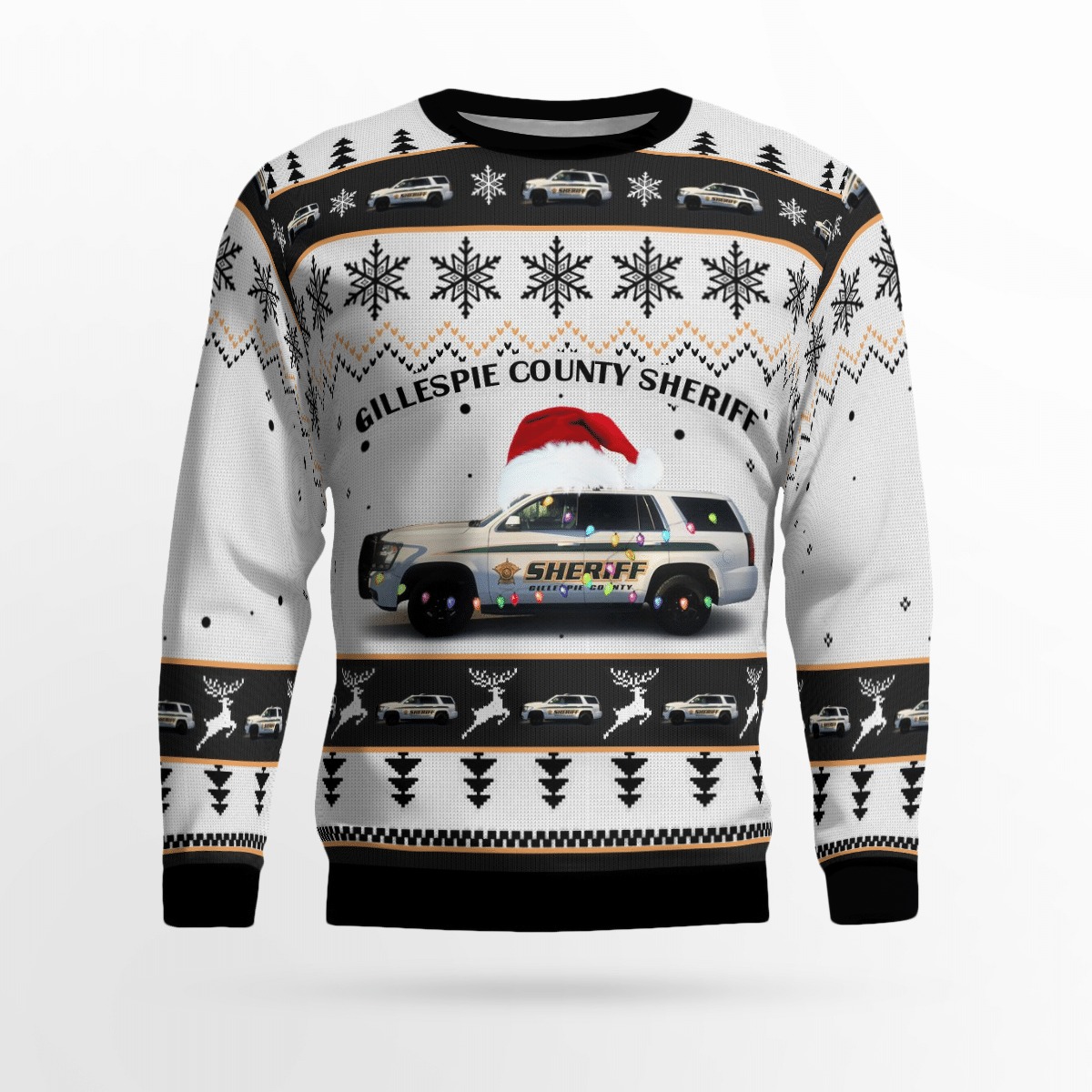 Texas Gillespie County Sheriffs Office Christmas sweater, sweatshirt 2 Texas Gillespie County Sheriffs Office Christmas sweater sweatshirt 1