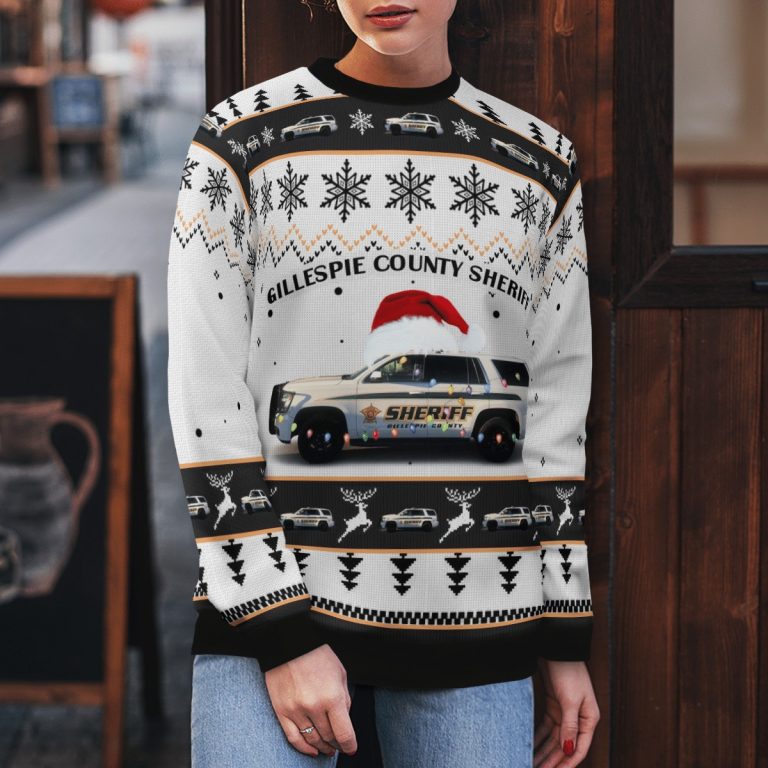 Texas Gillespie County Sheriffs Office Christmas sweater, sweatshirt 4 Texas Gillespie County Sheriffs Office Christmas sweater sweatshirt 4