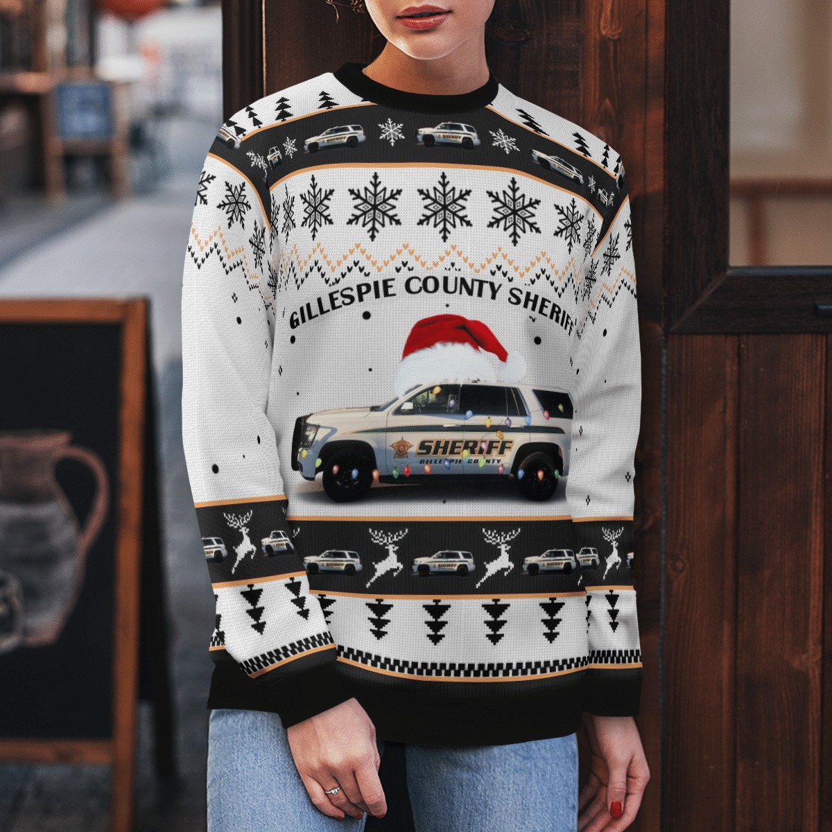 Texas Gillespie County Sheriffs Office Christmas sweater, sweatshirt 5 Texas Gillespie County Sheriffs Office Christmas sweater sweatshirt 4
