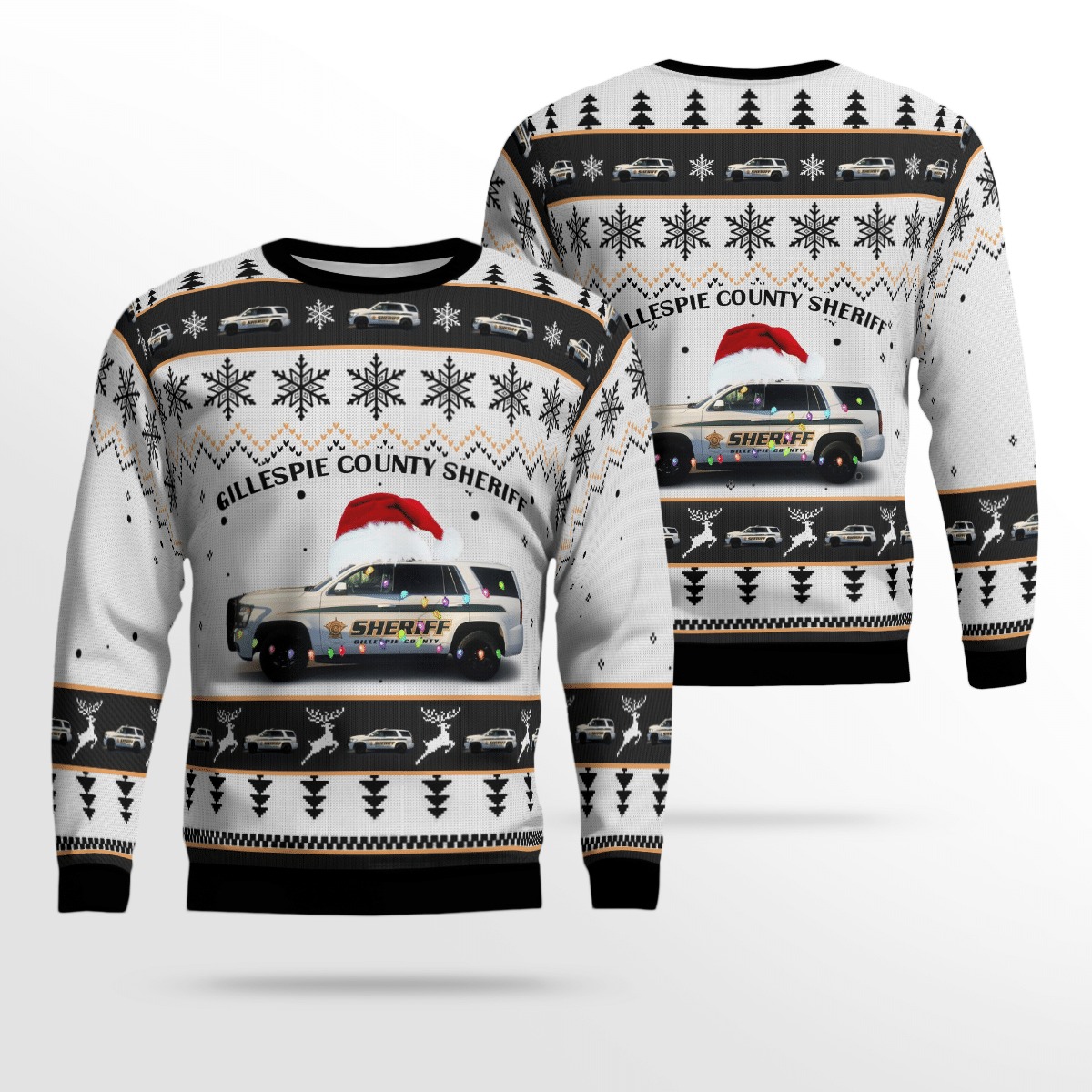 Texas Gillespie County Sheriffs Office Christmas sweater, sweatshirt 1 Texas Gillespie County Sheriffs Office Christmas sweater sweatshirt