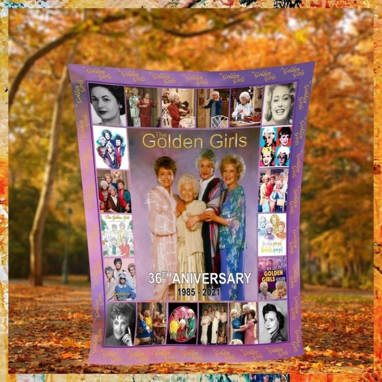 The Golden Girls 36th Anniversary thank you for being a friend fleece blanket 2 The Golden Girls 36th Anniversary thank you for being a friend fleece blanket 2