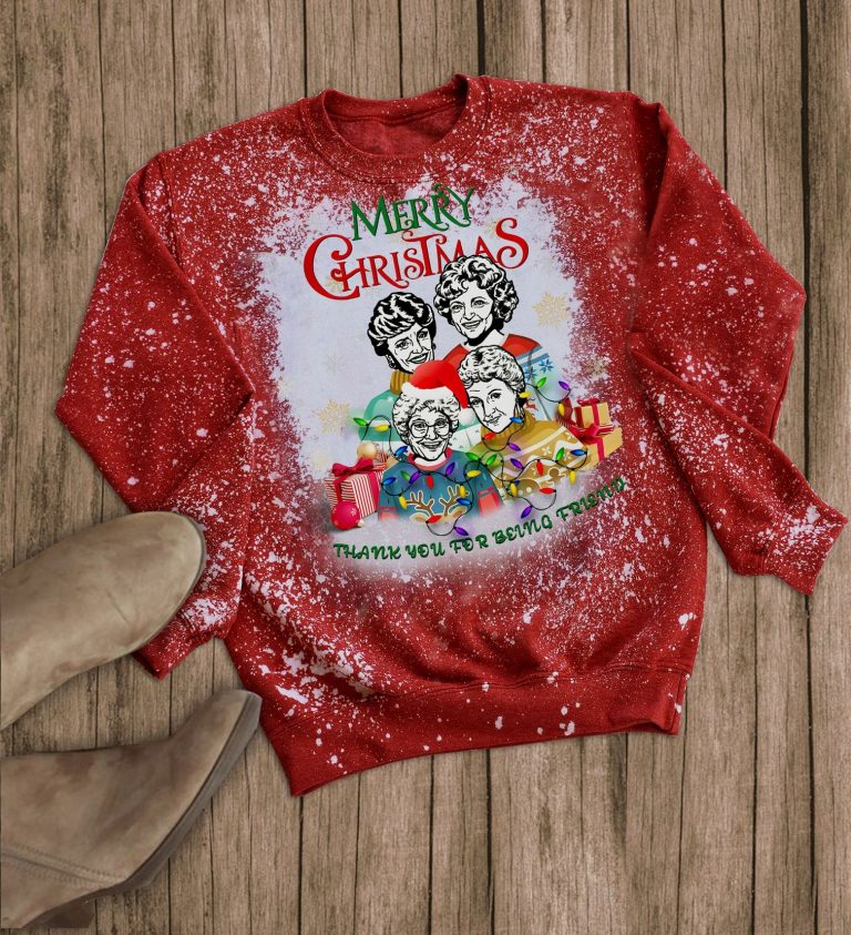 The Golden Girls Mery Christmas Thank You For Being Friends Pajamas Set 4 The Golden Girls Mery Christmas thank you for being friends pajamas set 4