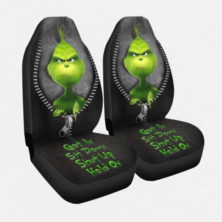 The Grinch Get In Sit Down Shut Up Hold On Car Seat Cover (4) The Grinch Get In Sit Down Shut Up Hold On Car Seat Cover 4