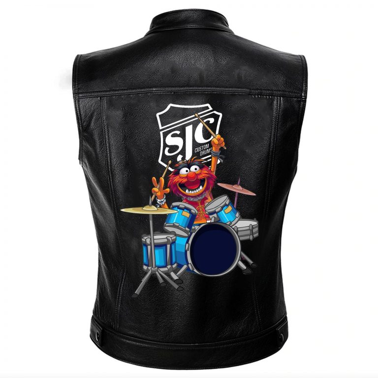 The Muppet Show SJC Custom Drums Leather Vest 2 The Muppet Show SJC Custom Drums leather vest 2