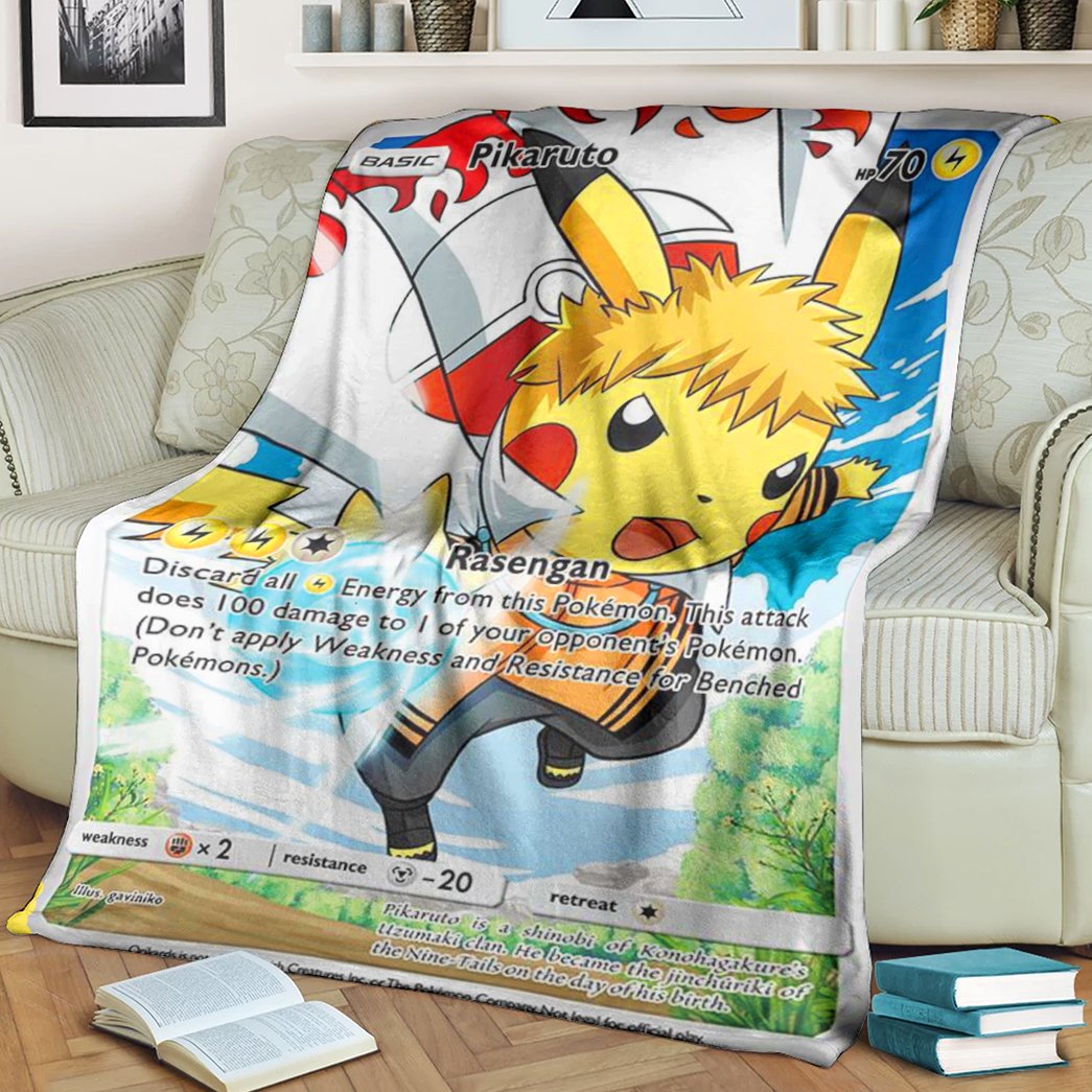 The Seventh Hokage Pikaruto Pokemon blanket 4 The Seventh Hokage Pikaruto Pokemon blanket