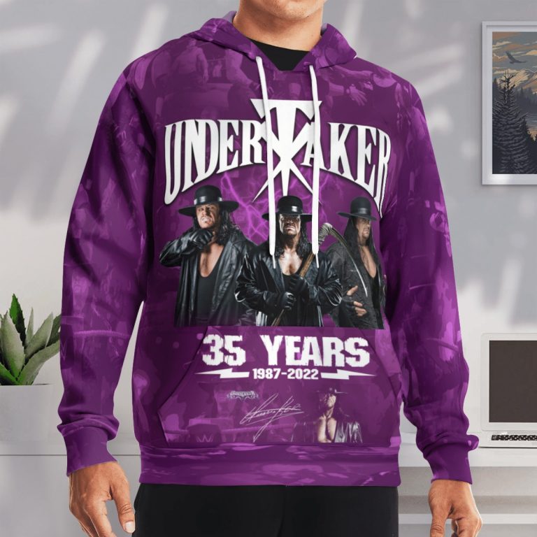 The Undertaker 35 years 1987-2022 3d hoodie 4 The Undertaker 35 years 1987 2022 3d hoodie 4