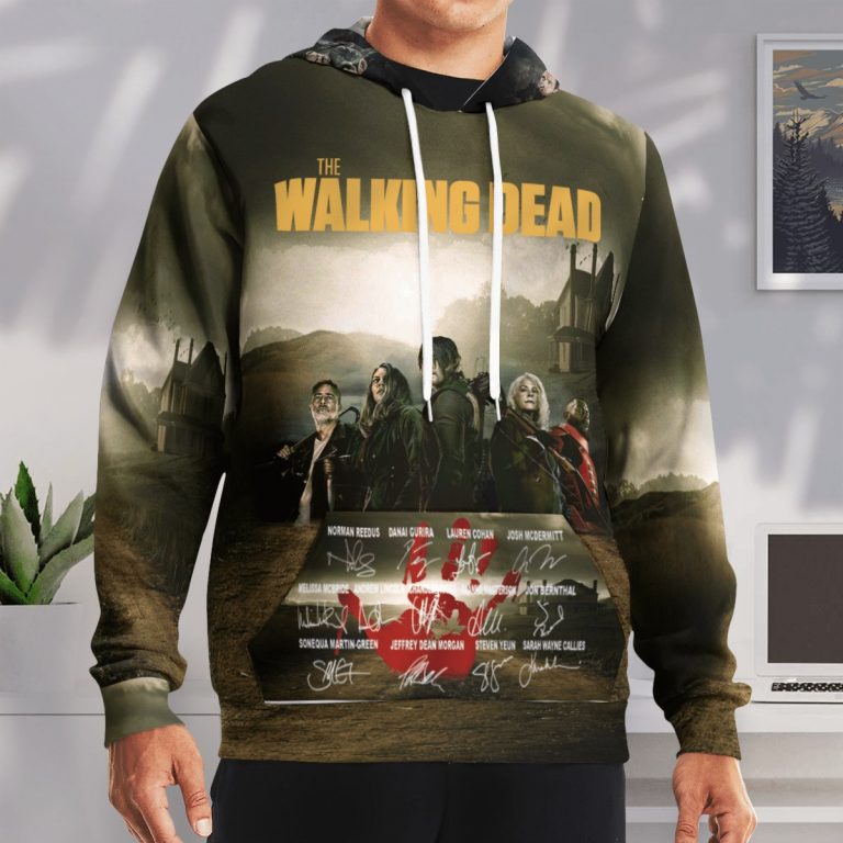 The Walking Dead sign characters 3d hoodie sweatshirt 4