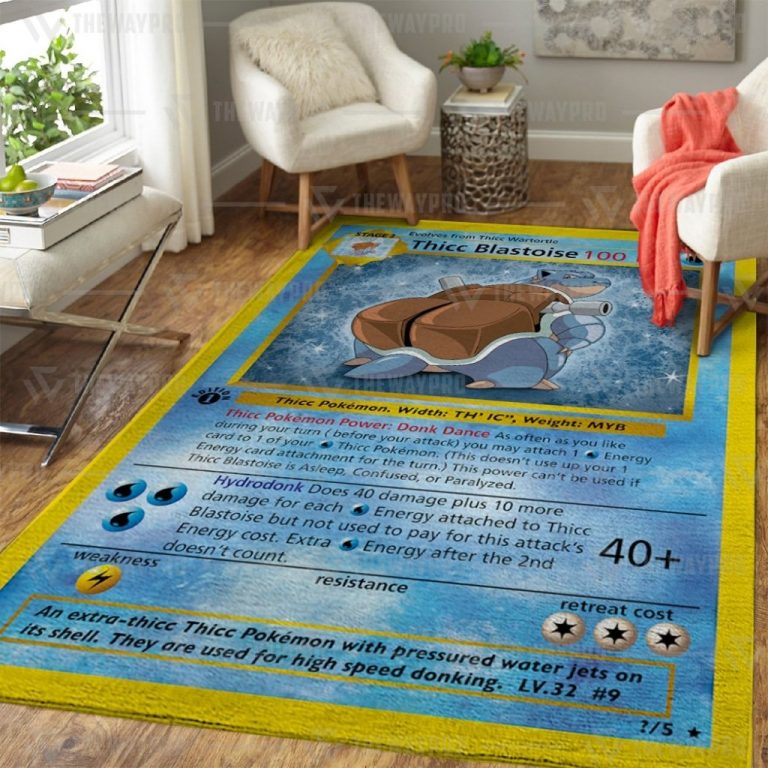 Thicc Blastoise Pokemon rug 3