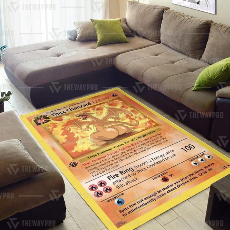 Thicc Charizard Pokemon rug 2