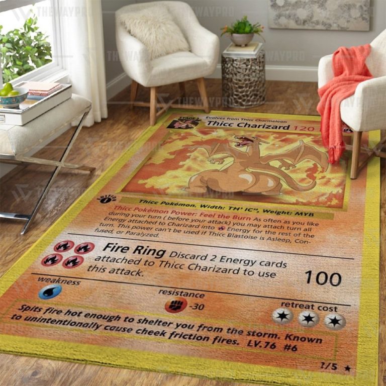 Thicc Charizard Pokemon rug 3