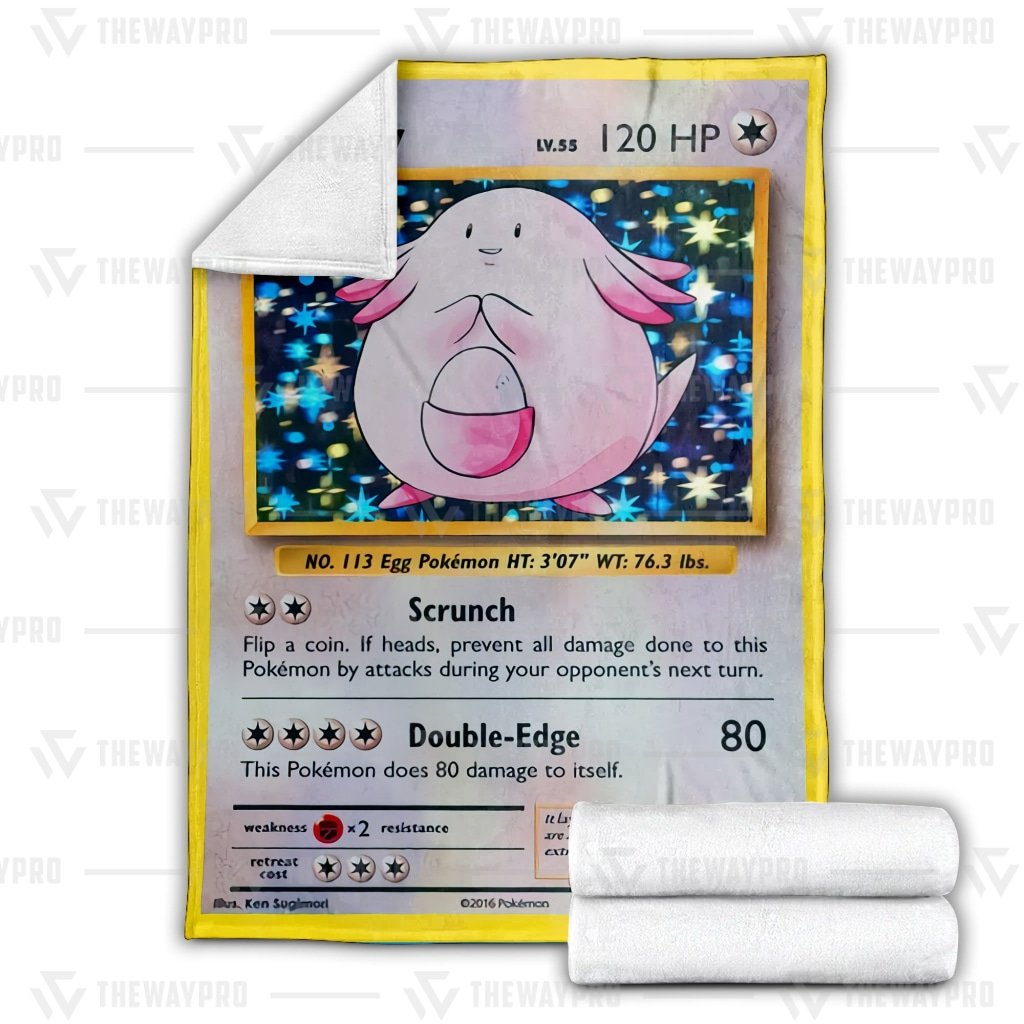 Chansey Pokemon fleece blanket 3 Thicc Pikachu Pokemon fleece blanket 2