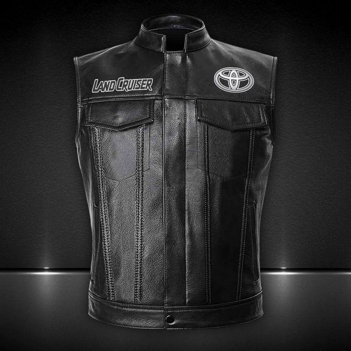 Toyota Land Cruiser Vest Leather Jacket 4 Toyota Land Cruiser Vest Leather Jacket2