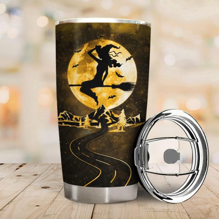 Triple Moon witch On A Dark Desert Highway tumbler 1