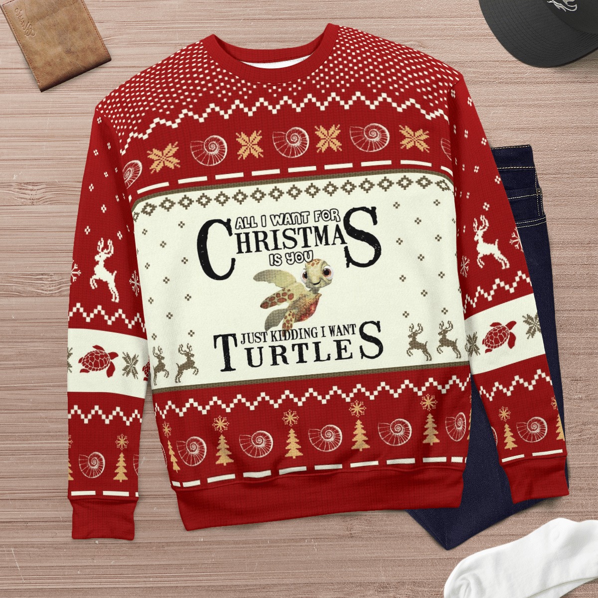 Turtles All I want for Christmas is you Just kidding I want turtles 3d hoodie, sweatshirt 3 Turtles All I want for Christmas is you Just kidding I want turtles 3d hoodie sweatshirt 2