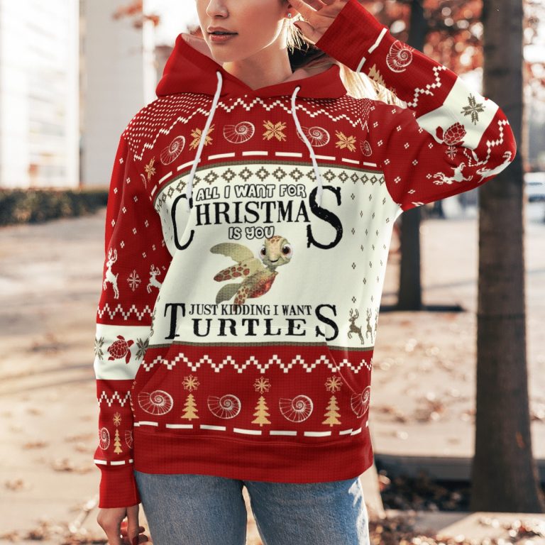 Turtles All I want for Christmas is you Just kidding I want turtles 3d hoodie, sweatshirt 5 Turtles All I want for Christmas is you Just kidding I want turtles 3d hoodie sweatshirt 5