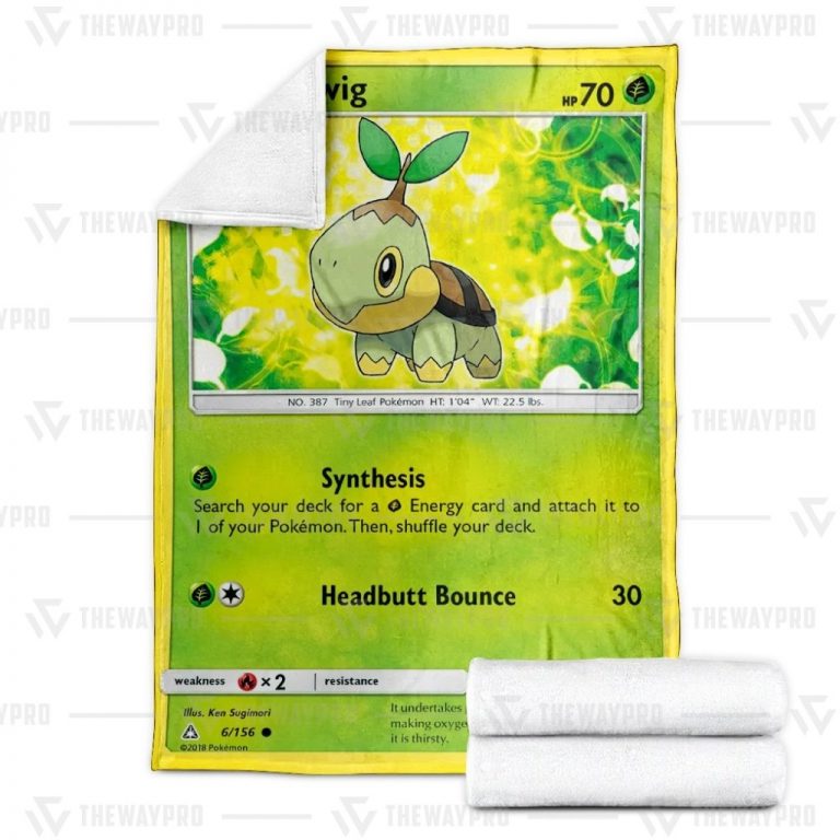 Turtwig Pokemon blanket 3