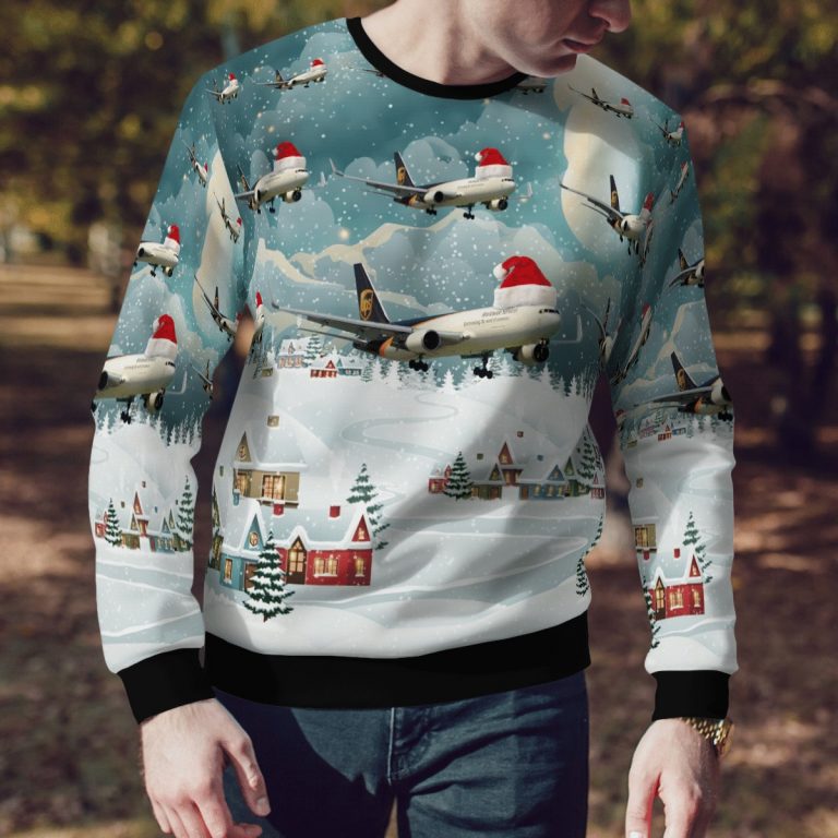 UPS Boeing B767 300F Christmas sweater sweatshirt 4