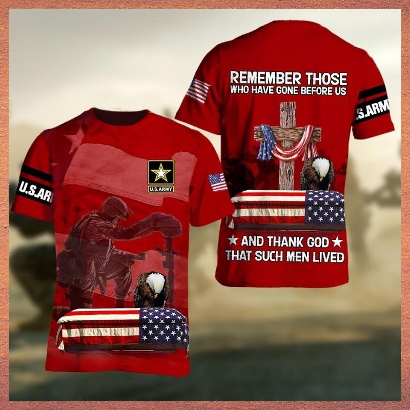 US Army Military Eagle remember those who have gone before us 3d shirt 3 US Army Military Eagle remember those who have gone before us 3d shirt 2