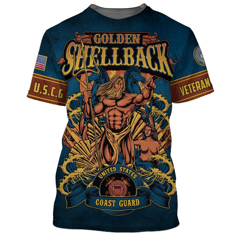 US Coast guard golden shellback Poseidon 3d shirt, hoodie 8 US Coast guard golden shellback Poseidon 3d shirt hoodie 1