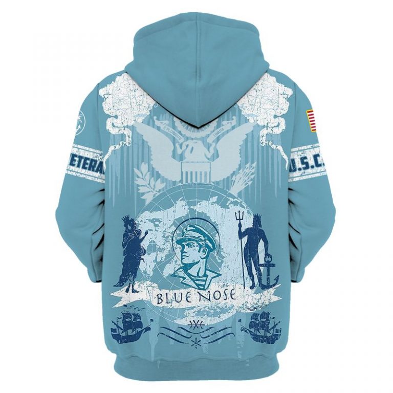 US Coast guard veteran blue nose 3d shirt hoodie 4