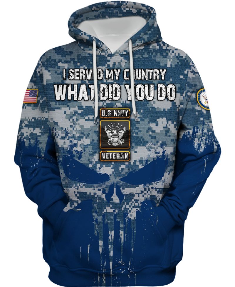 US Navy veteran i served my country what did you do 3d shirt, hoodie 5 US Navy veteran i served my country what did you do 3d shirt hoodie 1