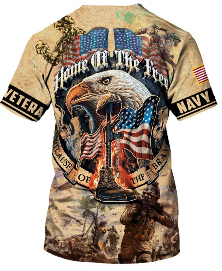 US navy veteran eagle home of the free because of the brave 3d shirt, hoodie 2 US navy veteran eagle home of the free because of the brave 3d shirt hoodie 2