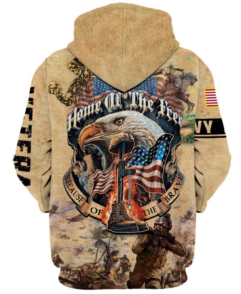 US navy veteran eagle home of the free because of the brave 3d shirt, hoodie 4 US navy veteran eagle home of the free because of the brave 3d shirt hoodie 4