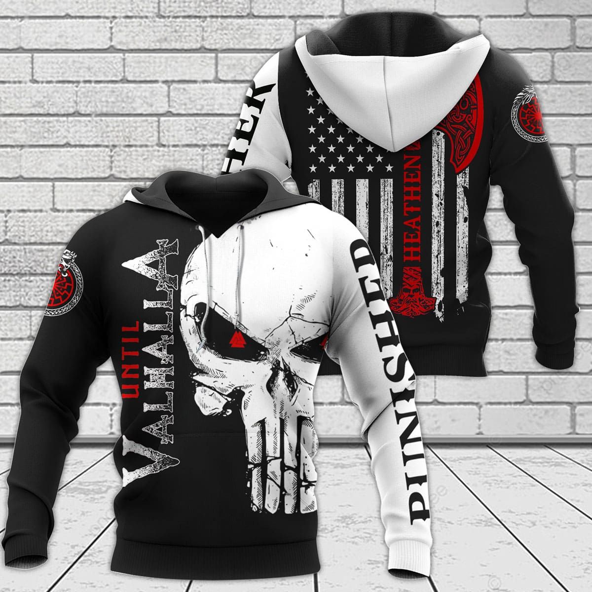 Until Valhalla Heathen Skull Tomohawk punished 3d shirt, hoodie 16 Until Valhalla Heathen Skull Tomohawk punished 3d shirt hoodie 2