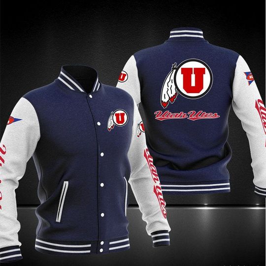 Utah Utes Varsity Baseball Jacket1