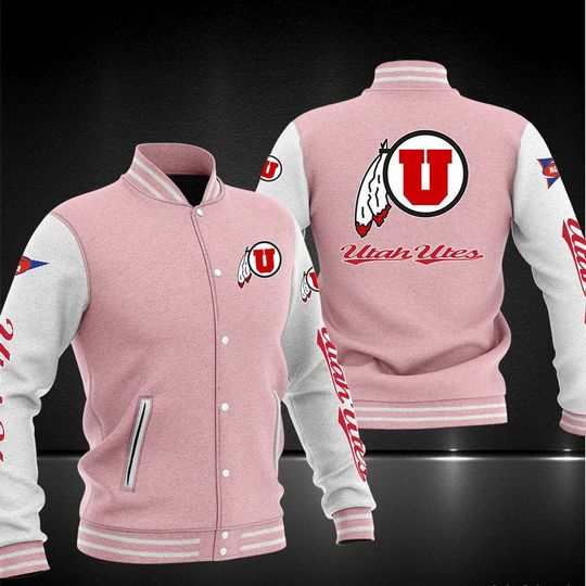 Utah Utes Varsity Baseball Jacket 4 Utah Utes Varsity Baseball Jacket4