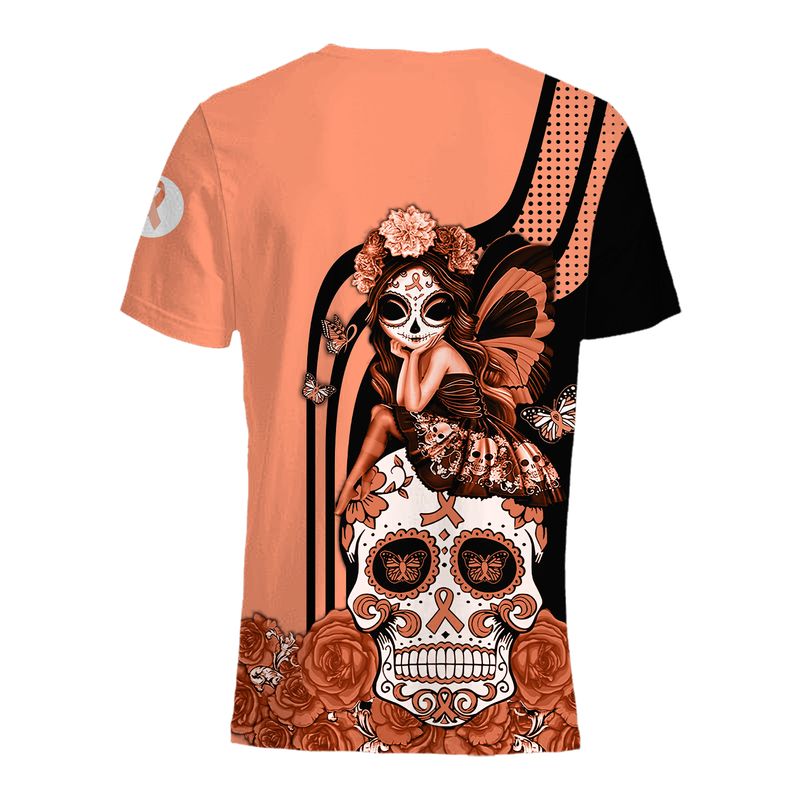 Uterine Cancer Awareness Sugar Skull Fairy 3d shirt, hoodie 5 Uterine Cancer Awareness Sugar Skull Fairy 3d shirt hoodie 5